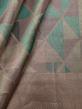 Kanjeevaram Tissue Kanchi Pattu All Over Geometric Weave Lilac