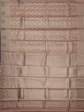 Kanjeevaram Tissue Kanchi Pattu All Over Geometric Weave Pink