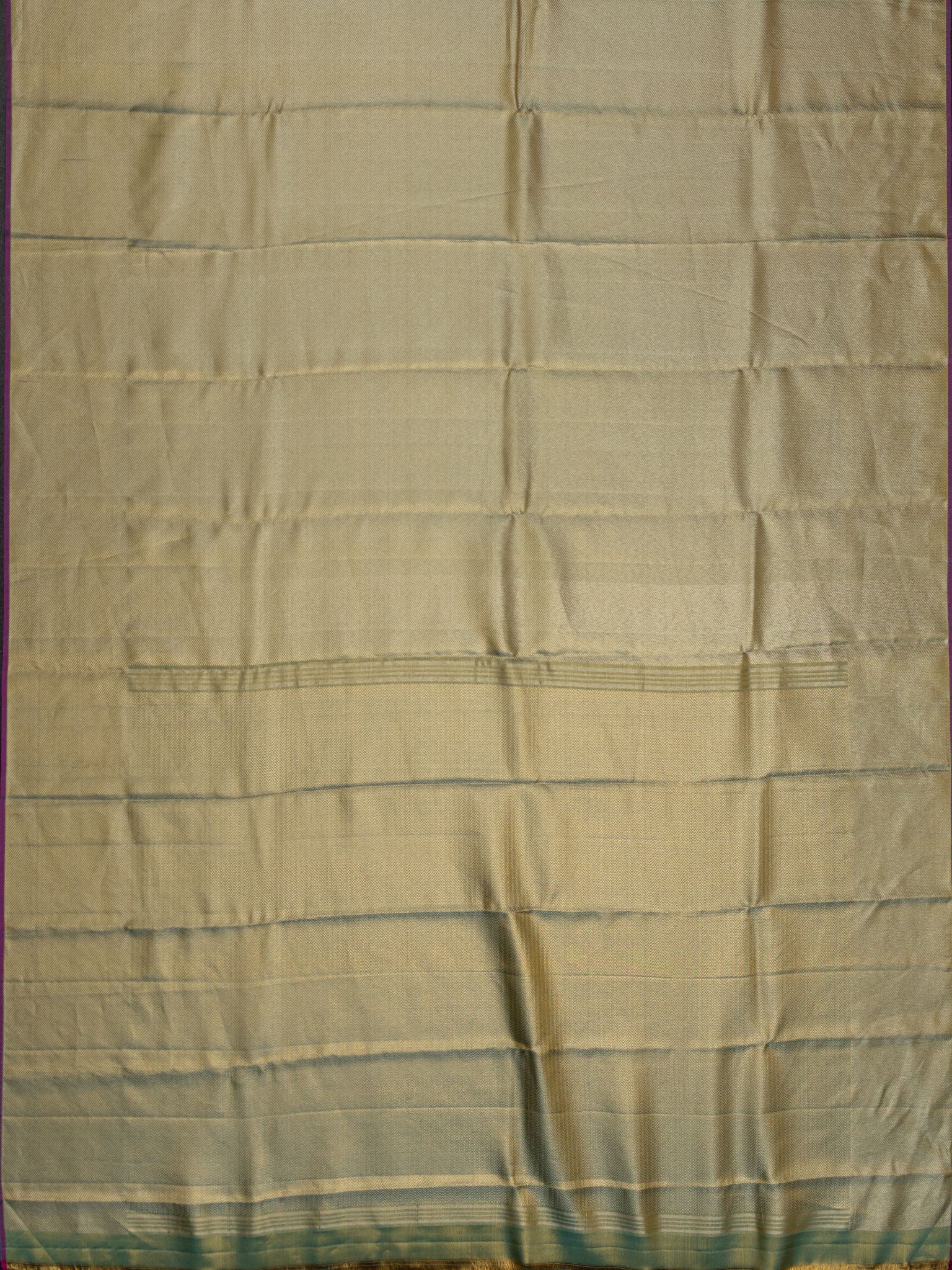 Kanjeevaram Tissue Kanchi Pattu Plain + Without Border Green
