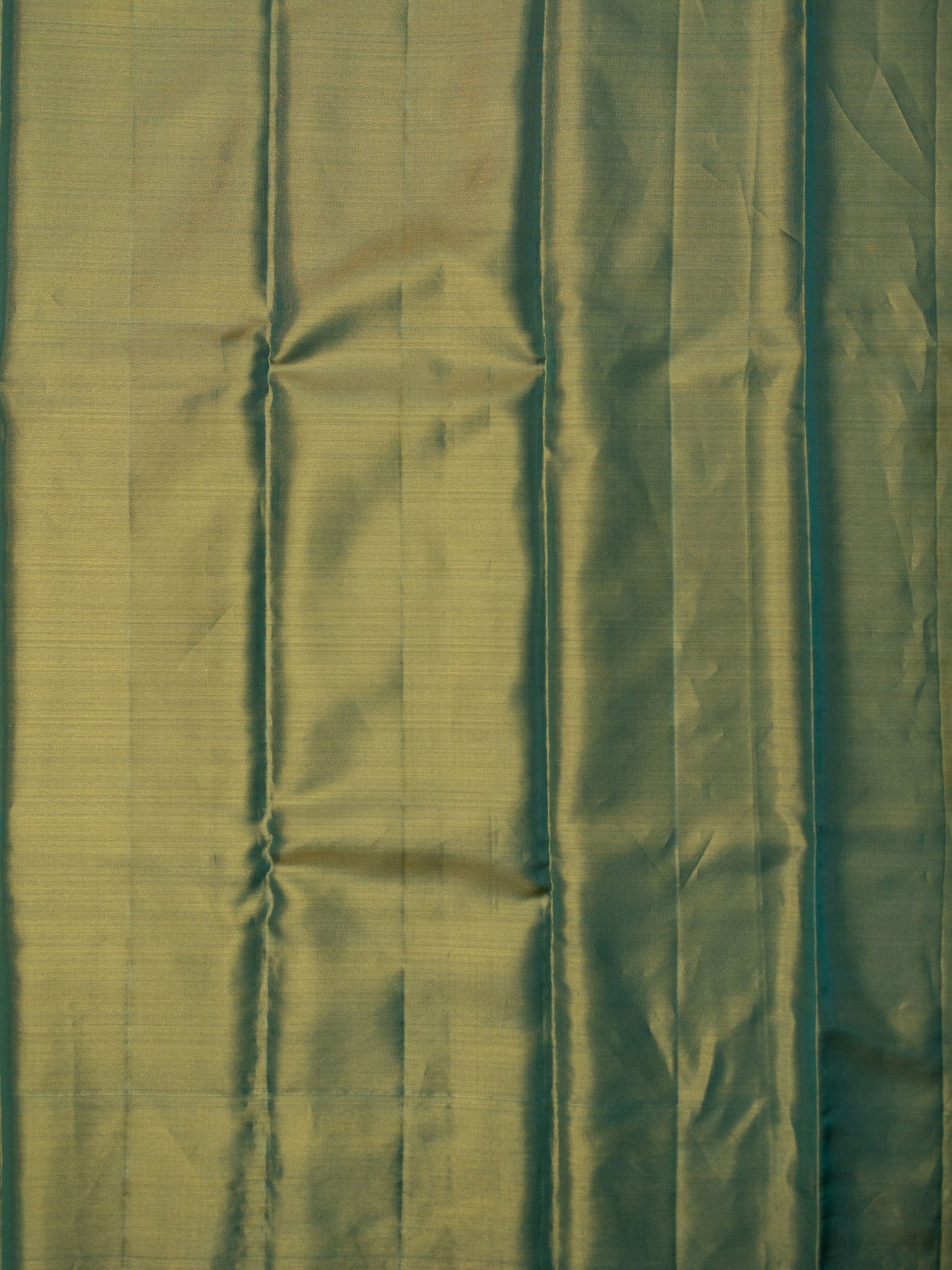 Kanjeevaram Tissue Kanchi Pattu Plain + Without Border Green