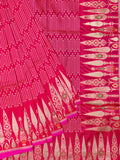 Pink Banarasi Jaal Saree with Gold Zari Border