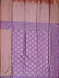 Weaves Banarasi Banarasi Jaal With Contrast Pallu And Blouse Peach + Lilac