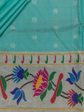 Weaves Paithani Saree With Contrast Border