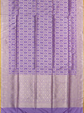 Lilac Banarasi Jaal Saree with Gold Zari Border