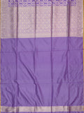 Lilac Banarasi Jaal Saree with Gold Zari Border