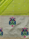 Weaves Paithani Saree With Contrast Border