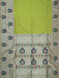 Weaves Paithani Saree With Contrast Border