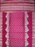 Purple Chiniya Silk Saree – All Over Gold Zari Weave With Self Border
