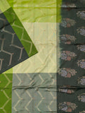 Black & Pale Blue Tripura Pattu Soft Silk Saree | Traditional Wear