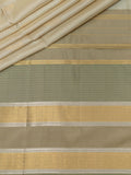 Soft Silk Tripura Pattu Saree Beige Gold Silver Zari