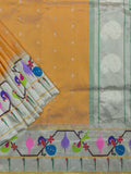 Weaves Paithani Saree With Contrast Border