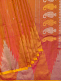 Weaves Gadwal Pattu With Temple Border With Butta