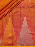 Weaves Gadwal Pattu With Temple Border With Butta