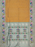 Weaves Paithani Saree With Contrast Border