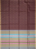 Soft Silk Tripura Pattu Saree Brown Strips