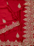Fancy Crepe Hand Work + Butta (Zardosi) Red