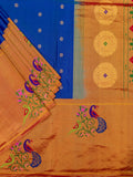 Weaves Paithani Saree With Contrast Border