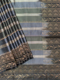 Soft Silk Tripura Pattu Saree Ash Black