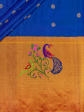 Weaves Paithani Saree With Contrast Border