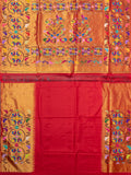 Weaves Paithani Saree With Contrast Border