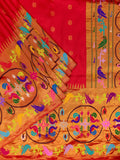 Weaves Paithani Saree With Contrast Border