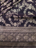 Weaves Banarasi Banarasi Jaal Dull Brown