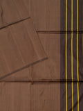 Brown Tripura Pattu Soft Silk Saree with Subtle Self Design