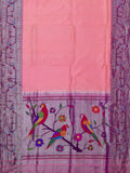Weaves Paithani Saree With Contrast Border