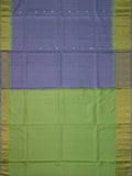 Weaves Gadwal Pattu With Contrast Border With Temple Border With Butta