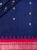 Weaves Gadwal Pattu With Contrast Border With Temple Border With Butta