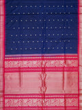 Weaves Gadwal Pattu With Contrast Border With Temple Border With Butta