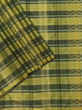 Soft Silk Tripura Pattu Saree Olive Green Unstitched