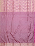 Banarasi Jaal Saree Pink Gold Zari Self Border