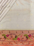 Weaves Paithani Saree With Contrast Border