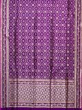 Banarasi Jaal Saree Purple Gold Zari Unstitched