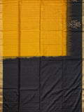 Soft Silk Tripura Pattu Saree Yellow Black