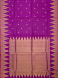 Weaves Gadwal Pattuwith Temple Border With Butta