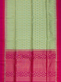 Rani Pink Tripura Pattu Soft Silk Saree with Self Unstitched Blouse