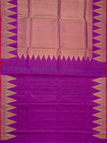 Weaves Gadwal Pattuwith Temple Border With Butta
