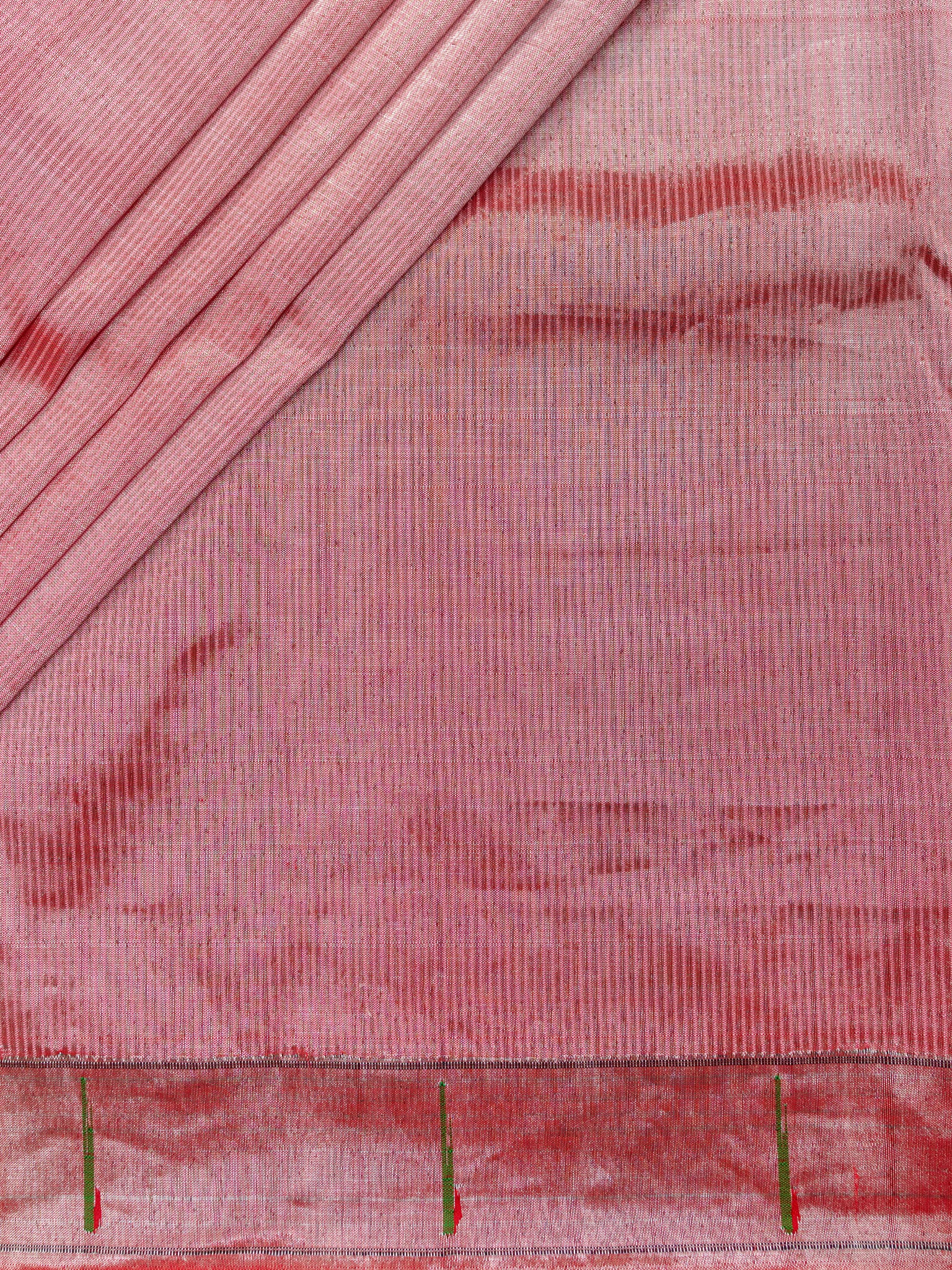 Weaves Paithani Saree With Contrast Border
