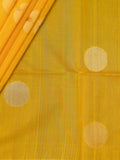 Yellow Tripura Pattu Soft Silk Saree with Self Unstitched Blouse