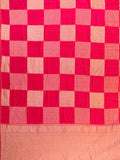 Fancy Crepe All Over Geometric Weave Rani Pink