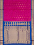 Weaves Gadwal Pattu With Contrast Border With Small Butta