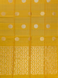 Yellow Tripura Pattu Soft Silk Saree with Self Unstitched Blouse