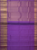 Kanjeevaram Kanchi Pattu All Over Butta Zari With Contrast Border (Talambralu) Cream + Lilac