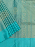 Soft Silk Tripura Pattu Saree Sky Blue Self Border