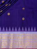 Weaves Gadwal Pattu With Contrast Border With Temple Border With Butta
