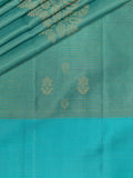Soft Silk Tripura Pattu Saree Sky Blue Self Border