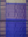 Kanjeevaram Kanchi Pattu All Over Butta Gold Zari With Contrast Border & Edgeing (Talambralu) White + Lilac + Green