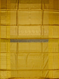 Kanjeevaram Kanchi Pattu Matte Finish Meenakari Kanchi Contrast Border Cream Matte Yellow Base